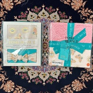 Posh Peanut Pandora Evil Eye & Spring Polka Dot Patoo & Swaddle + Headwrap set